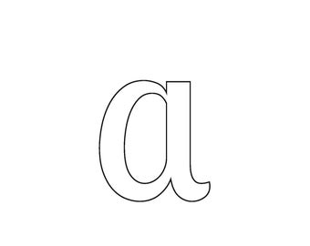 abc Script Lowercase Letters PDF 27 pages with each letter and one with all letters