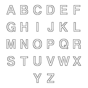 ABC Uppercase Letters PDF 27 Pages With Each Letter and One With All ...