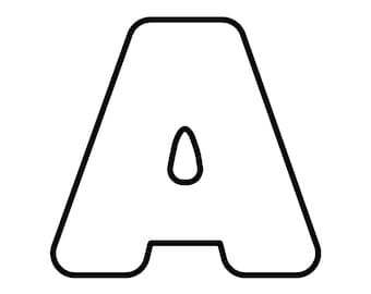 abc rounded edges uppercase letters pdf 27 pages with each etsy