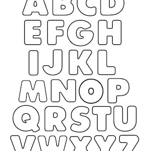 ABC Rounded Edges Uppercase Letters PDF 27 Pages With Each Letter and ...