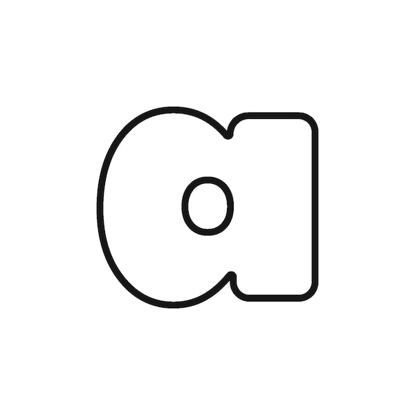 Lowercase Bubble Letters - Etsy