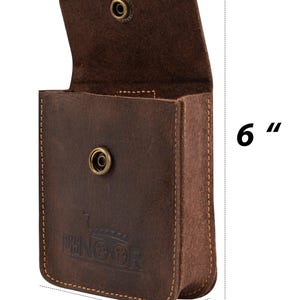 Monedero de cuero hecho a mano / Monedero vintage con trabilla para cinturón / Monedero de cuero / Monedero / Monedero con cierre a presión Cartera de cuero negro y marrón
