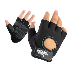 Cycling Gloves - Half Finger gloves, Driving gloves | fingerless gloves, Breathable Non-Slip Palm Amara gloves, Black gloves for men - women