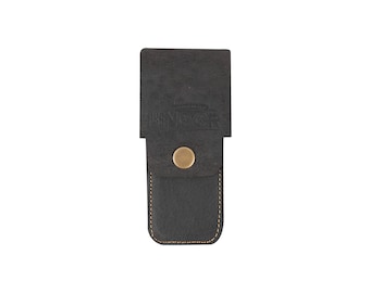 Leather Safety Razor Case: Handmade Full-Grain Travel Pouch