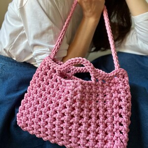 Lebendige Häkeltasche | Umhängetasche | Umhängetasche | Sommer Clutch | Kleine Handtasche | Ästhetische handgefertigte Tasche