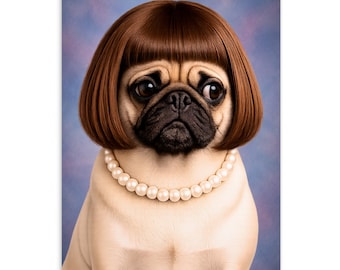 High School Picture Day – Pug (4" x 6") Postcard