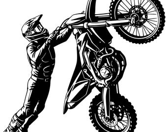 Vertical Dirt Bike Rider Png