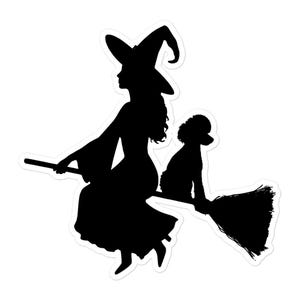 Witch Sticker, Poodle Sticker, Halloween Sticker, Poodle Lover, Poodle Lovers, Poodle Mom, Poodle Mama, Poodle Dad, Dog Mom, Dog Mama