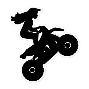 Ragazza Atv, Ragazza 4 Ruote, Adesivo 4 Ruote, Adesivo ATV, Quad, 4 Ruote, 4 Ruote, Adesivo 4 Ruote, ATV, Adesivo Motocross