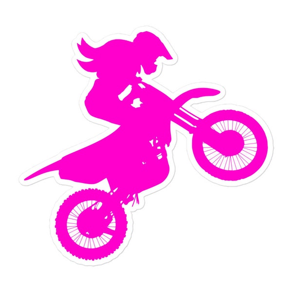 Girl Dirt Bike, Dirtbike Sticker, Dirt Bike, Dirt Bike Sticker, Motocross, Motocross Sticker, Moto Cross Sticker, Supercross Sticker, Braaap