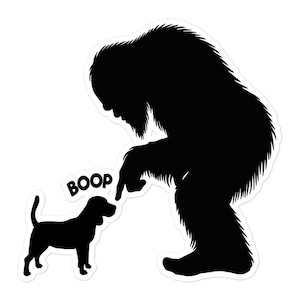 Bigfoot Sasquatch Beagle Boop, Bigfoot Sticker, Sasquatch Sticker, Beagle Sticker, Beagle Mom, Beagle Mama, Beagle Dad, Dog Mom, Dog Dad