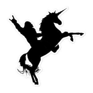 Bigfoot Riding Unicorn, Funny Bigfoot, Funny Sasquatch Sticker, Funny Sasquatch, Sasquatch Sticker, Unicorn Sticker
