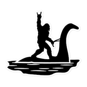 Adesivo Bigfoot, Mostro di Loch Ness, Adesivo di Loch Ness, Loch Ness, Bigfoot, Big Foot, Nessie, Adesivo di Nessie, Lochness, Mostro di Lochness,