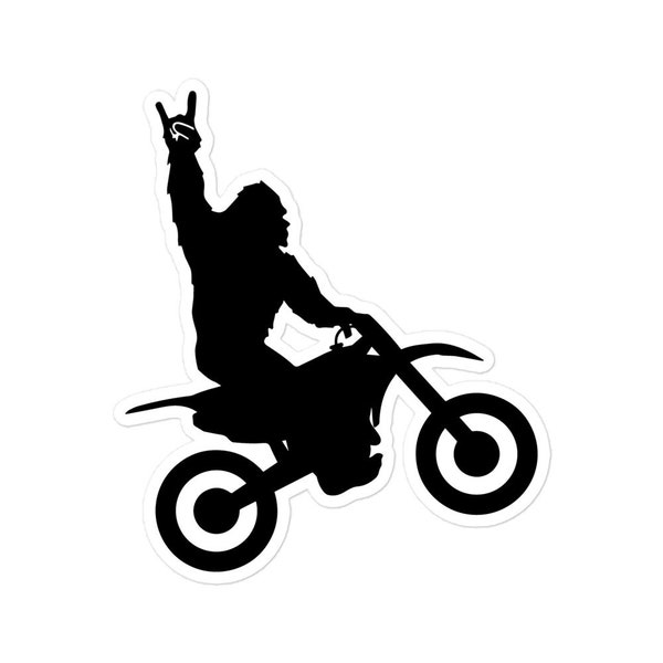 Bigfoot Sticker, Bigfoot Motocross, Big Foot, Sasquatch, Sasquatch Sticker, Dirt Bike, Motorcycle, Braap, Braaap, Dirtbike Sticker