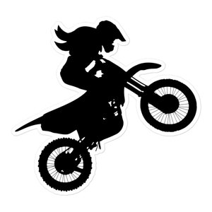 Girl Dirt Bike, Dirtbike Sticker, Dirt Bike, Dirt Bike Sticker, Motocross, Motocross Sticker, Moto Cross Sticker, Supercross Sticker, Braaap