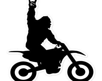 Bigfoot Sticker, Bigfoot Motocross, Big Foot, Sasquatch, Sasquatch Sticker, Dirt Bike, Motorcycle, Braap, Braaap, Dirtbike Sticker