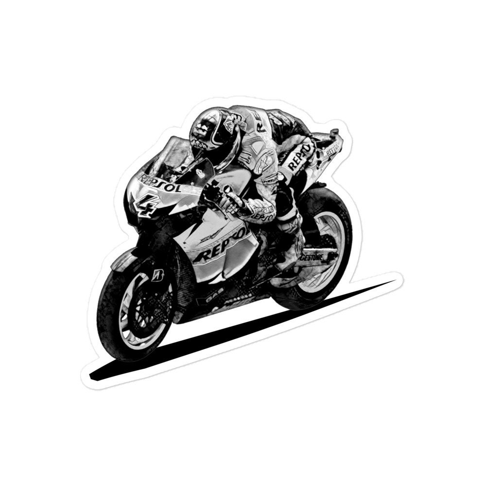 Superbike Motorcycle Sticker 6 Sizes Silhouette Raceing Tuning Bike Sticker  JDM 