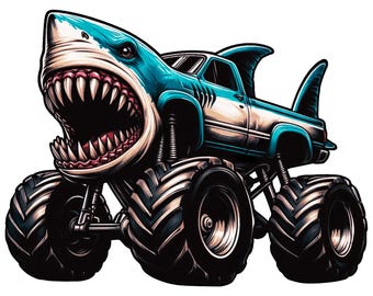 Shark Monster Truck Png