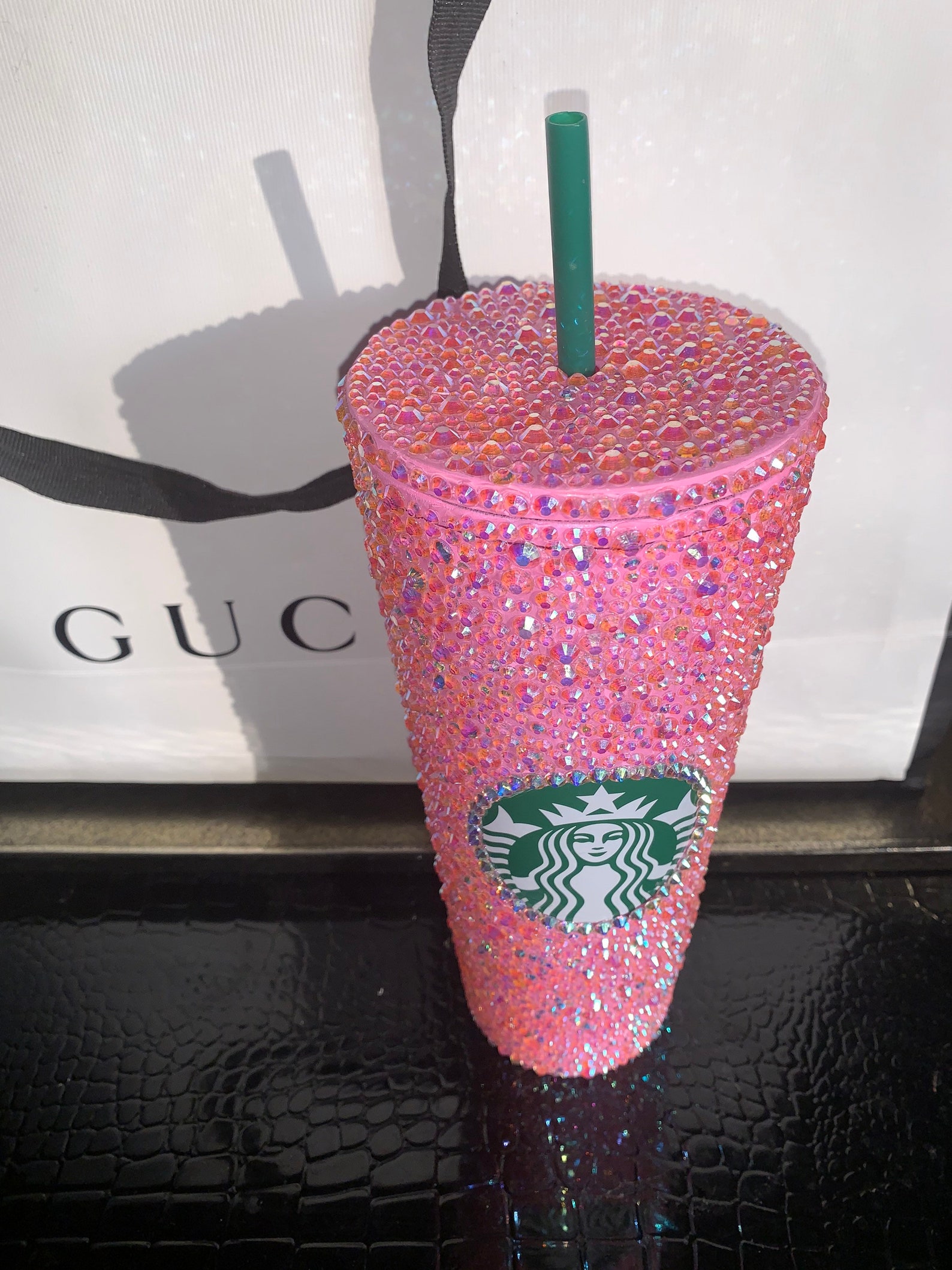 Custom bling Starbucks tumblers Etsy