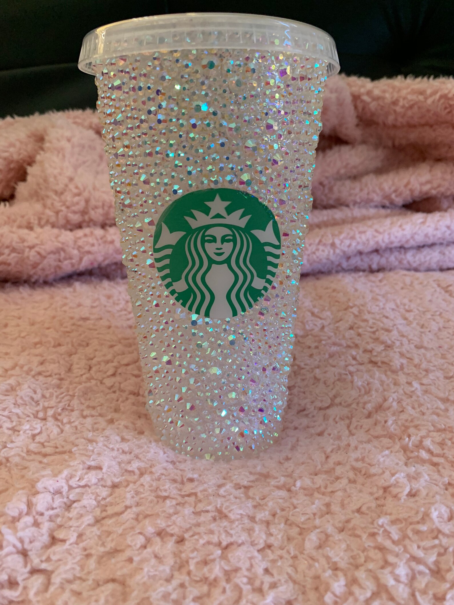 Clear bling Starbucks cup Etsy