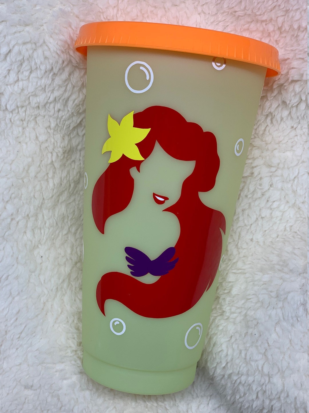 The Little Mermaid Cup Ariel Personalized Cup Mermaid Cup Etsy