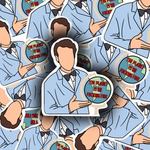Science Guy Sticker | Bill Nye | Planet Sticker