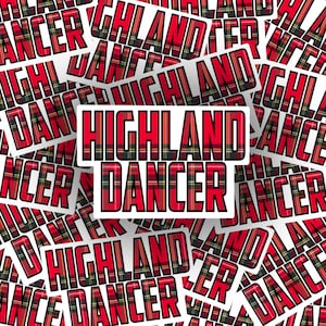 Highland Dancer Sticker | Scottish Sticker | Scottish | Highland Sticker | Scotland | Weatherproof Sticker