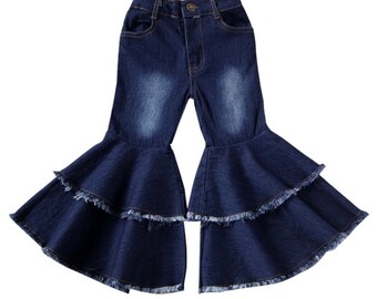 blue jean bell bottoms