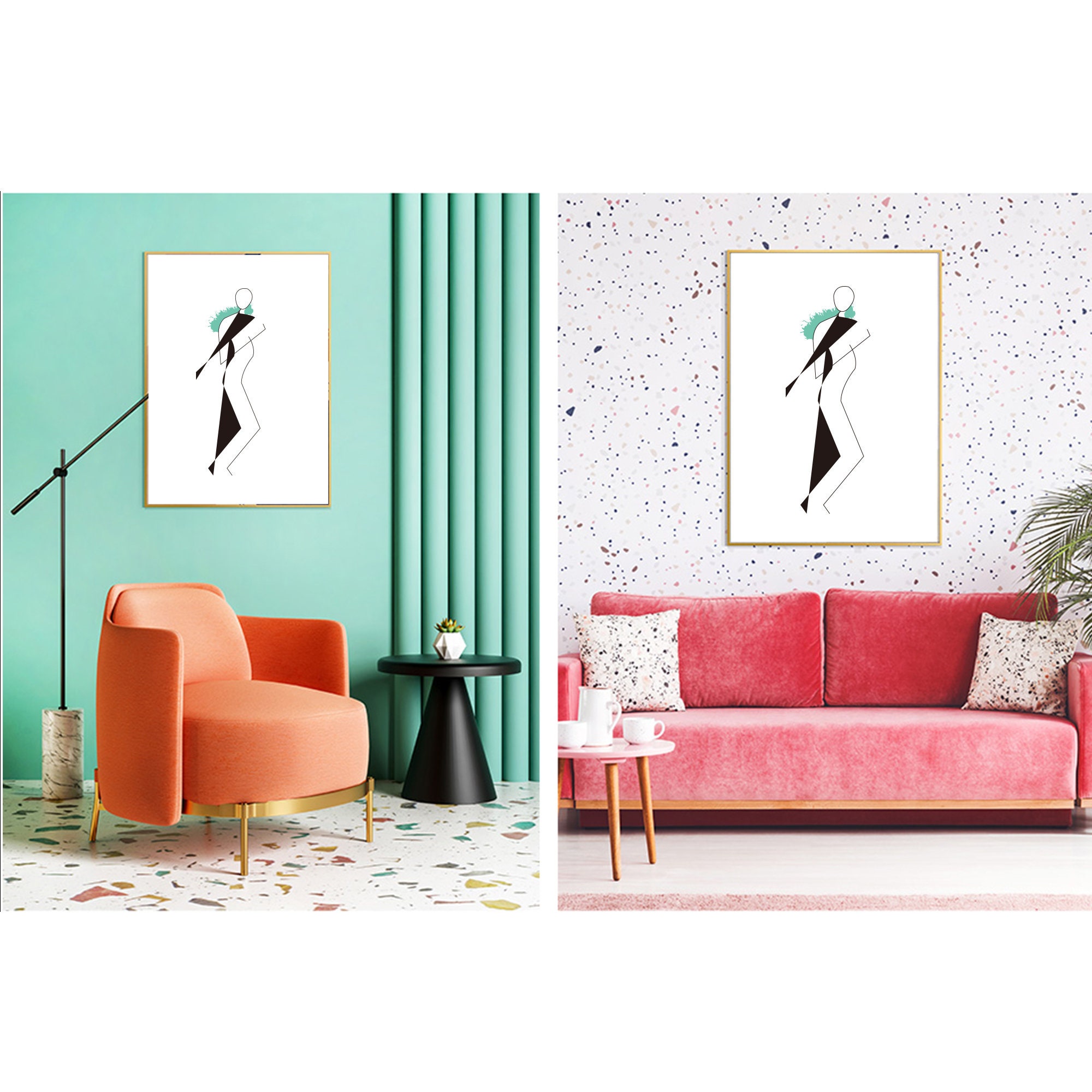 Minimalism Art Print, DOWNLOAD INSTANT, Line Art, Minimal Wall Art ...