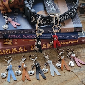 Healing Crystal Pet Collar Charm: Gemstone Dog & Cat Jewelry