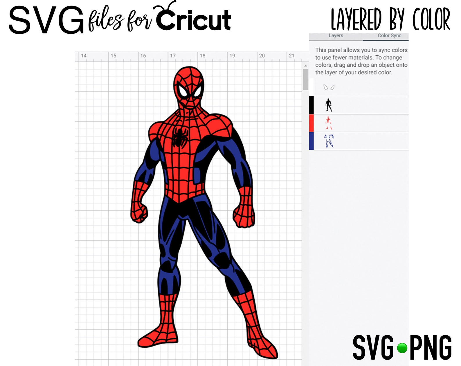 Spider Man Svg Layers