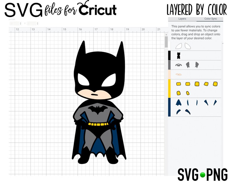 Download Layered SVG Batman Cut file Superhero Cricut Digital file ...