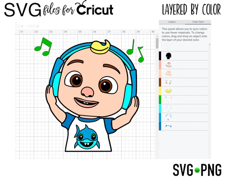 Download Layered SVG Baby Johny Cocomelon Cut file Cricut Digital ...