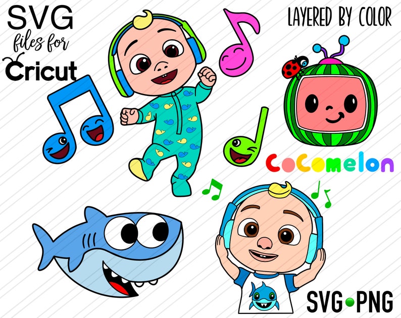 Download Layered SVG Cocomelon Bundle Cut file Cricut Digital file ...