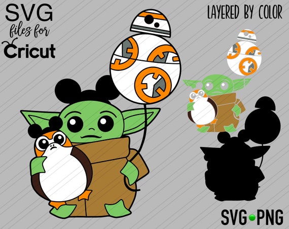 Download Layered SVG Baby Yoda Mandalorian Mickey Cut file Cricut ...