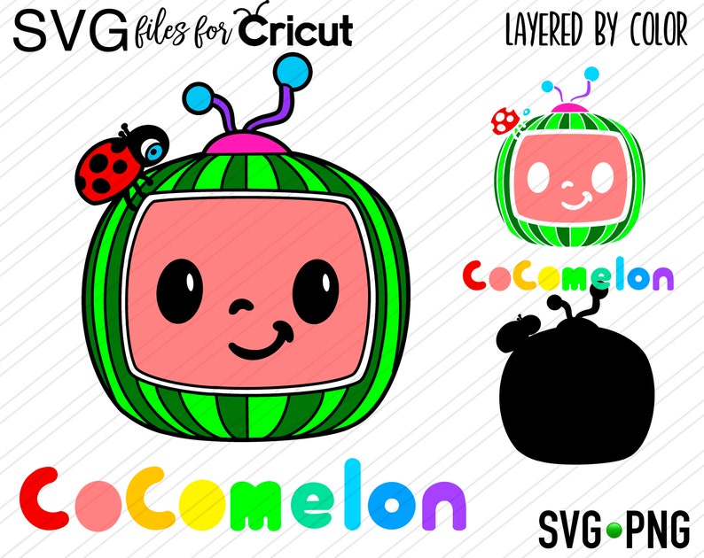 Layered SVG Cocomelon Cut file Cricut Digital file svg | Etsy