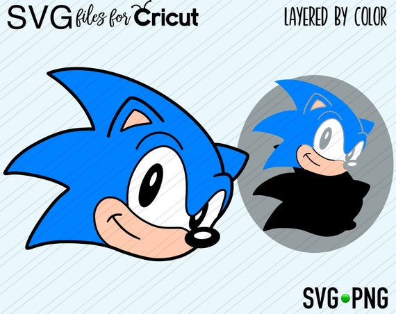 Download Layered SVG Sonic the Hedgehog Cut file Cricut Digital | Etsy