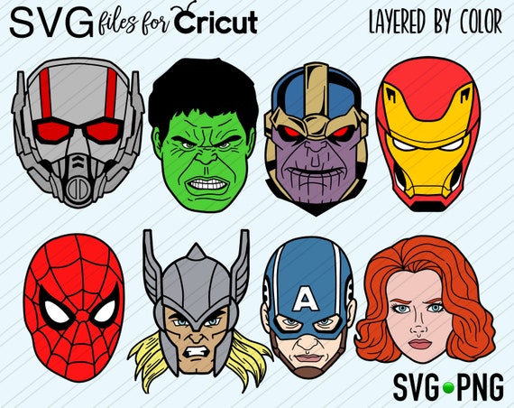 Download Layered SVG Avengers Bundle Cut file Cricut Digital file ...