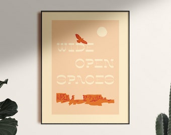 Wide Open Spaces Poster Art Print, Unframed