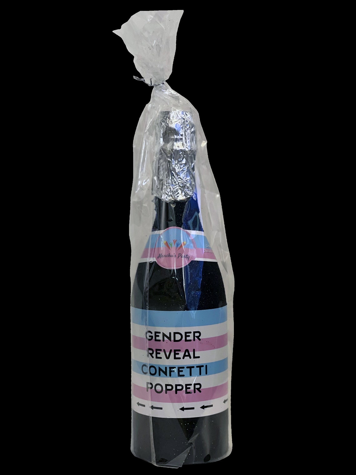 Luxury Gender Reveal Bottle Gender Reveal Bottle 33cm Tall Etsy