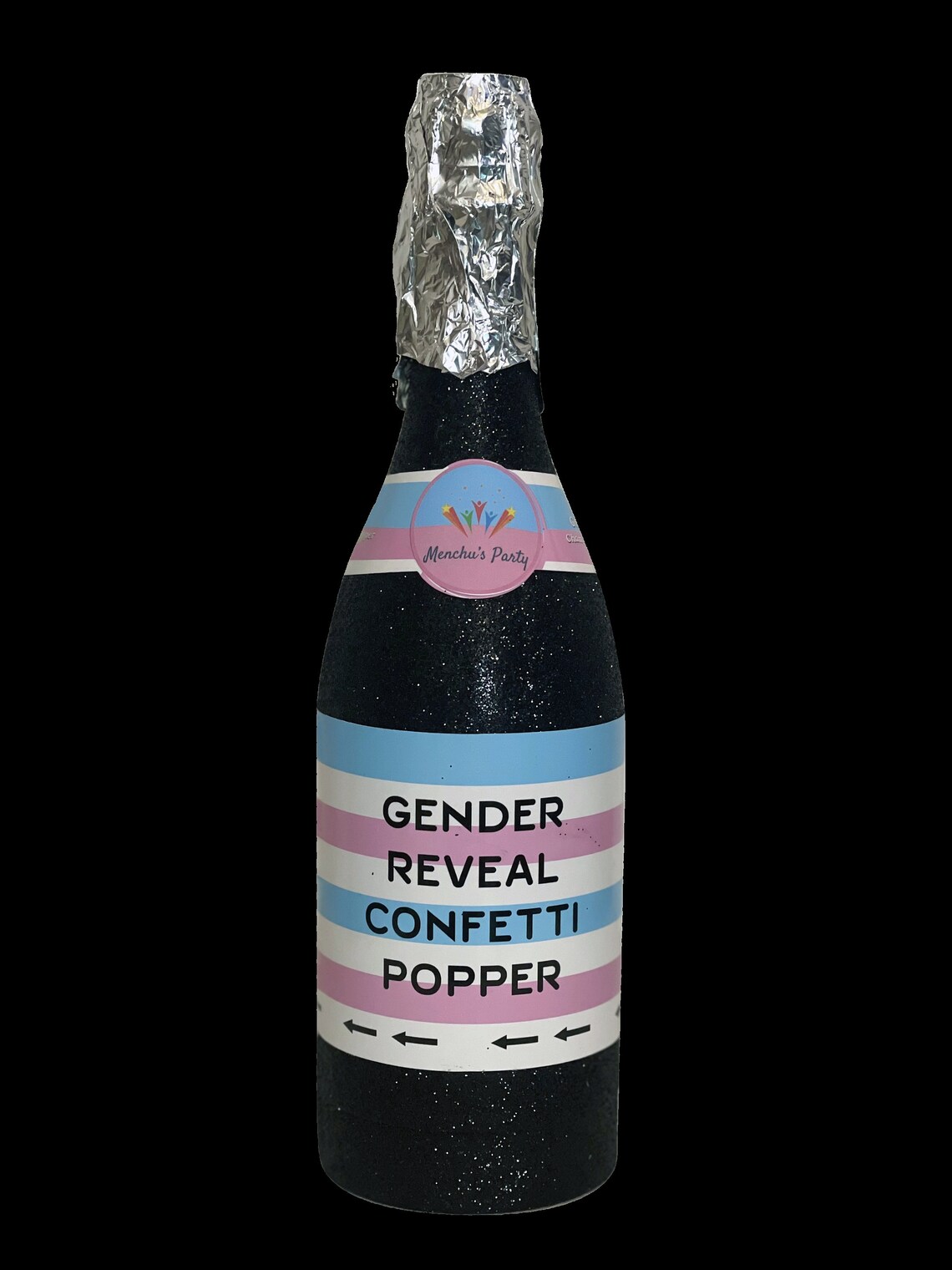 Luxury Gender Reveal Bottle Gender Reveal Bottle 33cm Tall Etsy
