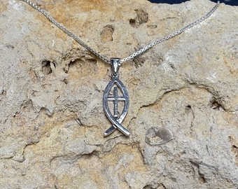 Ichthys (fish) with Cross