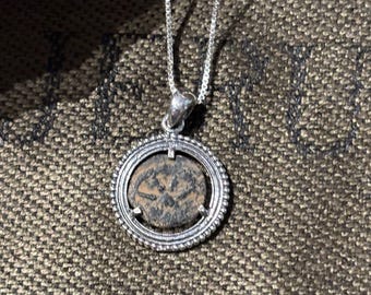 Widow's Mite Necklace with Ornate Setting