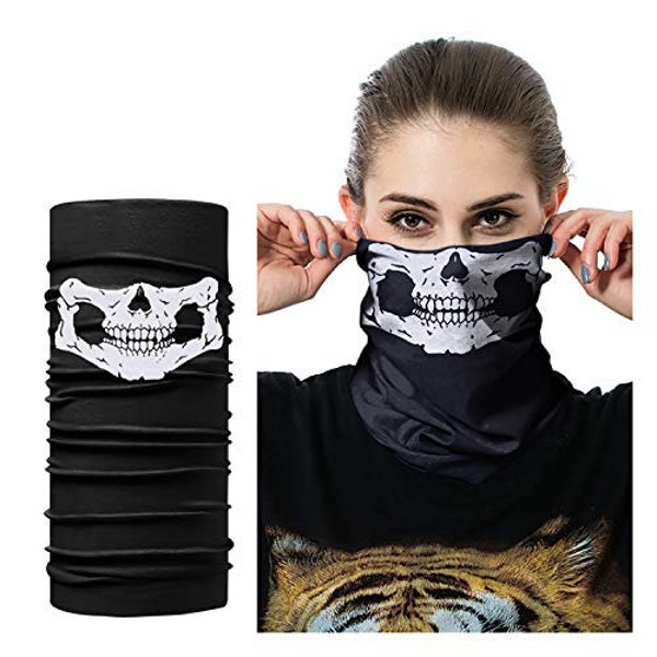 SKELETON NECK GAITER - Halloween Face Mask - Scary Neck Gaiter - Gaiter Face Mask - Skull Neck Gaiter - Halloween Scary Mask