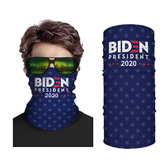 Biden 2020 Neck Gaiter Face Mask Headwear Shield for Men, 3D Scarf