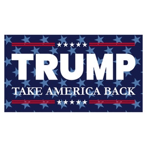 Donald Trump Flags 2020, Re-Elect Trump 2020- 2024, Take America Back Flag Brass Grommets Patriotic Outdoor Indoor,3x5 ft,Perfect for boats