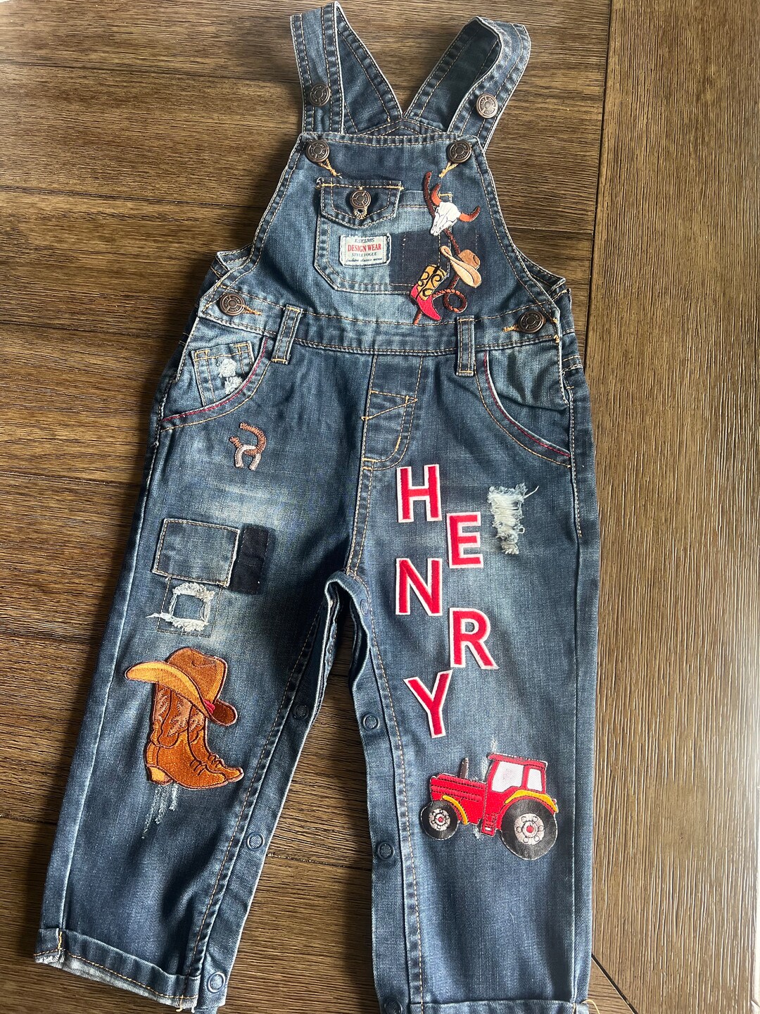 Personalized Denim Cowboy Overalls Western Overalls Custom Etsy Australia