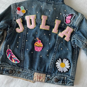 Radiant Pearls Rhinestone Jean Jacket LD main image 1