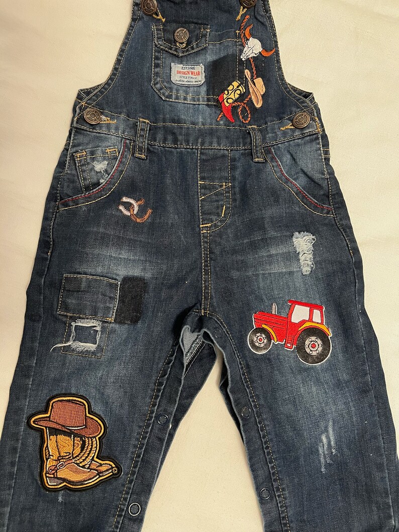 Personalized Denim Cowboy Overalls Western Overalls Custom Etsy Australia