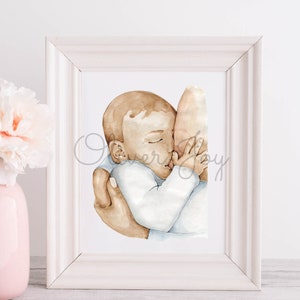 Breastfeeding Sign, Nursing Art, Breastfed baby, pumping room, lactation nurse, ob delivery decor, mother and baby,  breastfeeding Sign